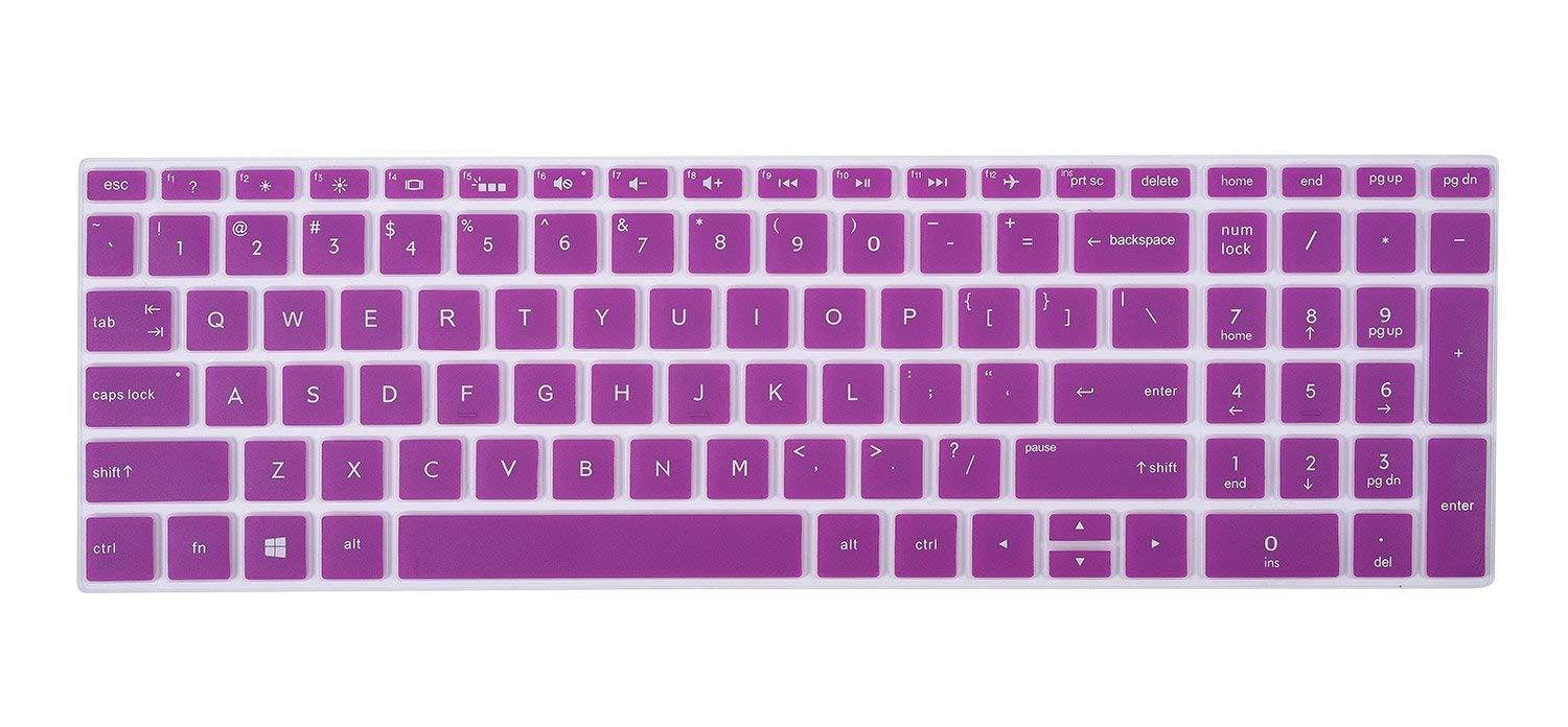 Keyboard Cover for 2018 HP Envy x360 2-in-1 15.6" Touch-Screen Laptop / 2018 Newest HP Pavilion 15.6 Inch Series / 2018 HP Envy 17.3" Touch-Screen Laptop Protective Skin,