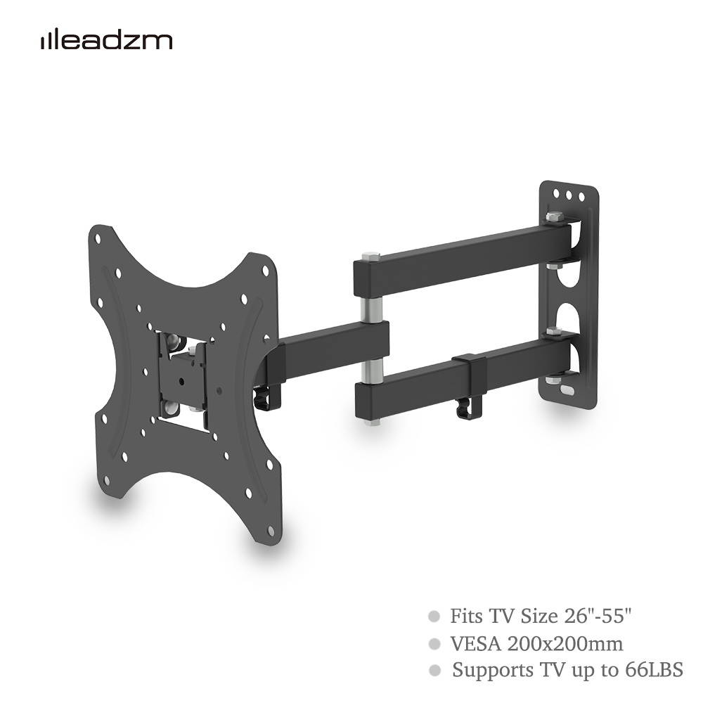 Universal TV Mounts TV Bracket TV Wall Mount Bracket with Spirit Level VESA 400x400mm 60lbs Loading for 26-55 Inches TVs