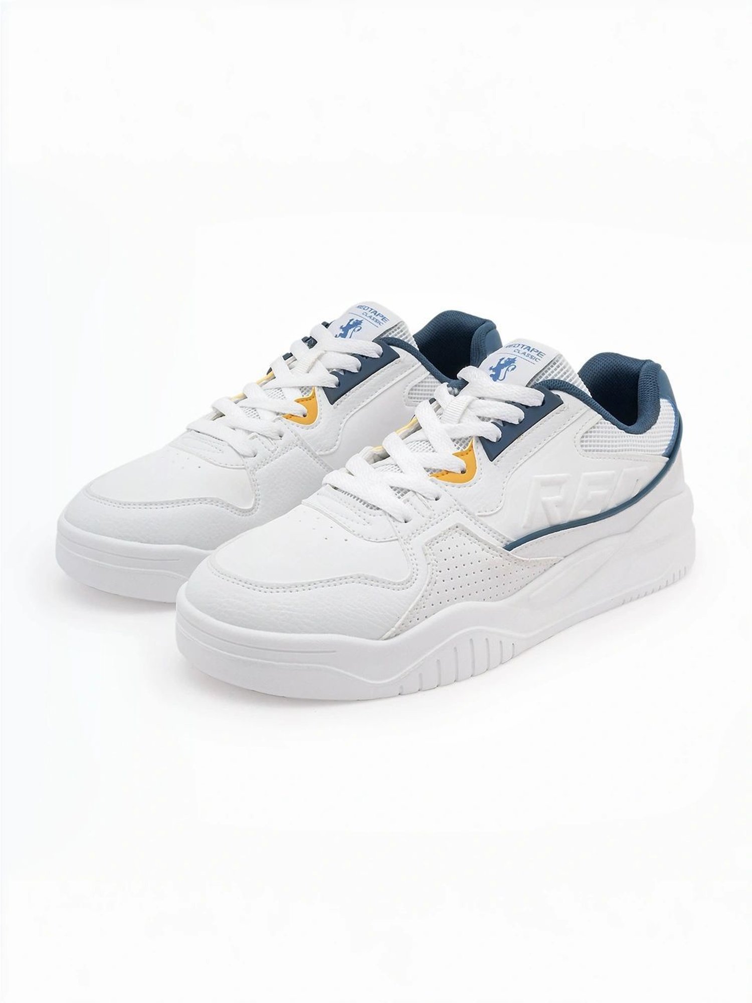 Red Tape Men's Slam Dunk Classics White Casual Sneakers