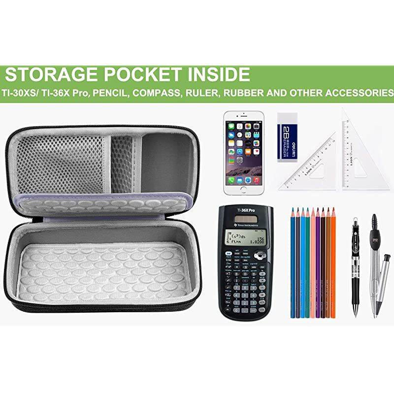 Compatible with Texas Instruments TI-36X Pro Engineering/Scientific Calculator (Dark Gray)