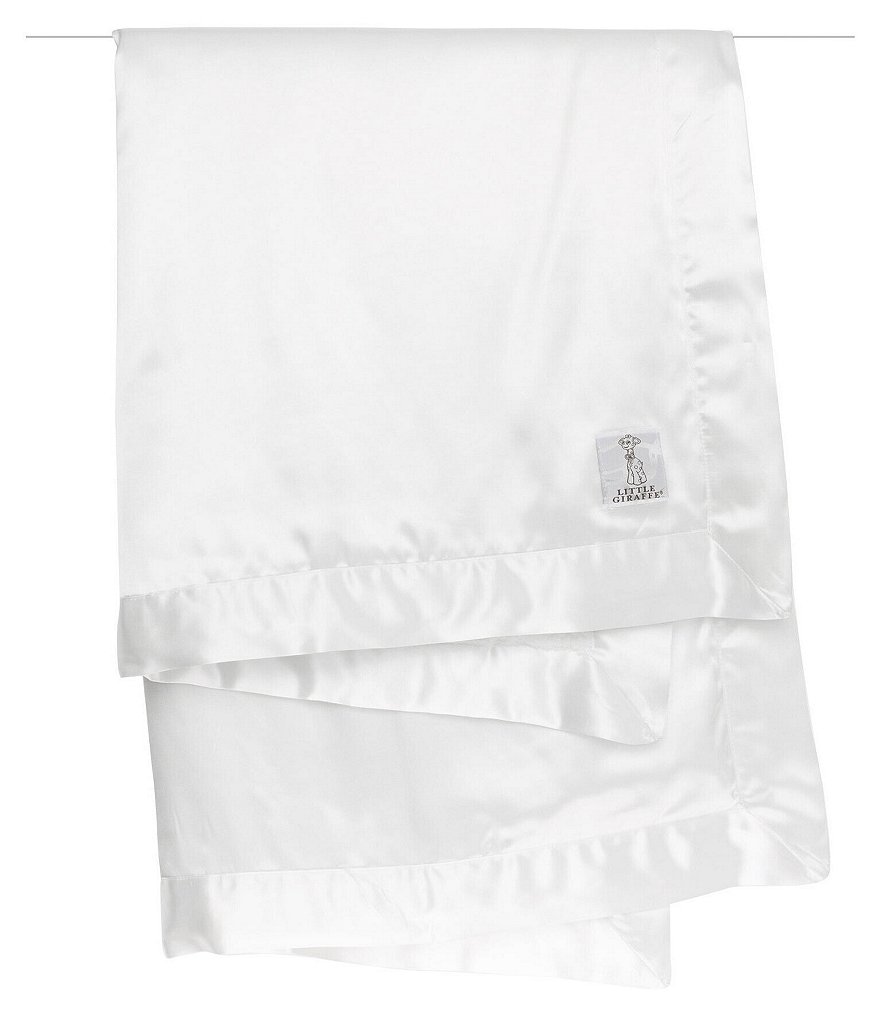 Little Giraffe Baby Chenille Satin Blanket