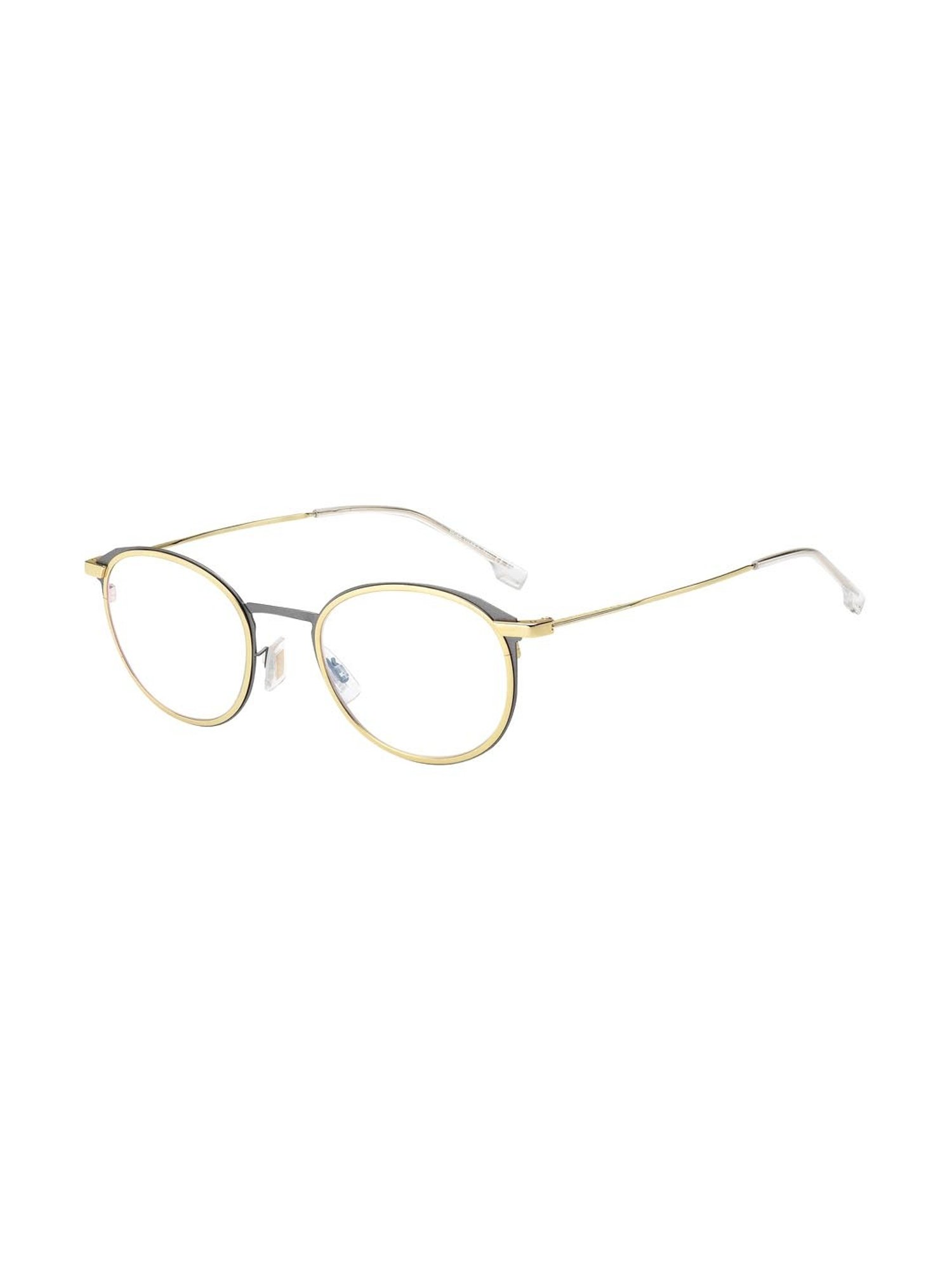 Hugo Boss Gold Oval Eye Frames for Men