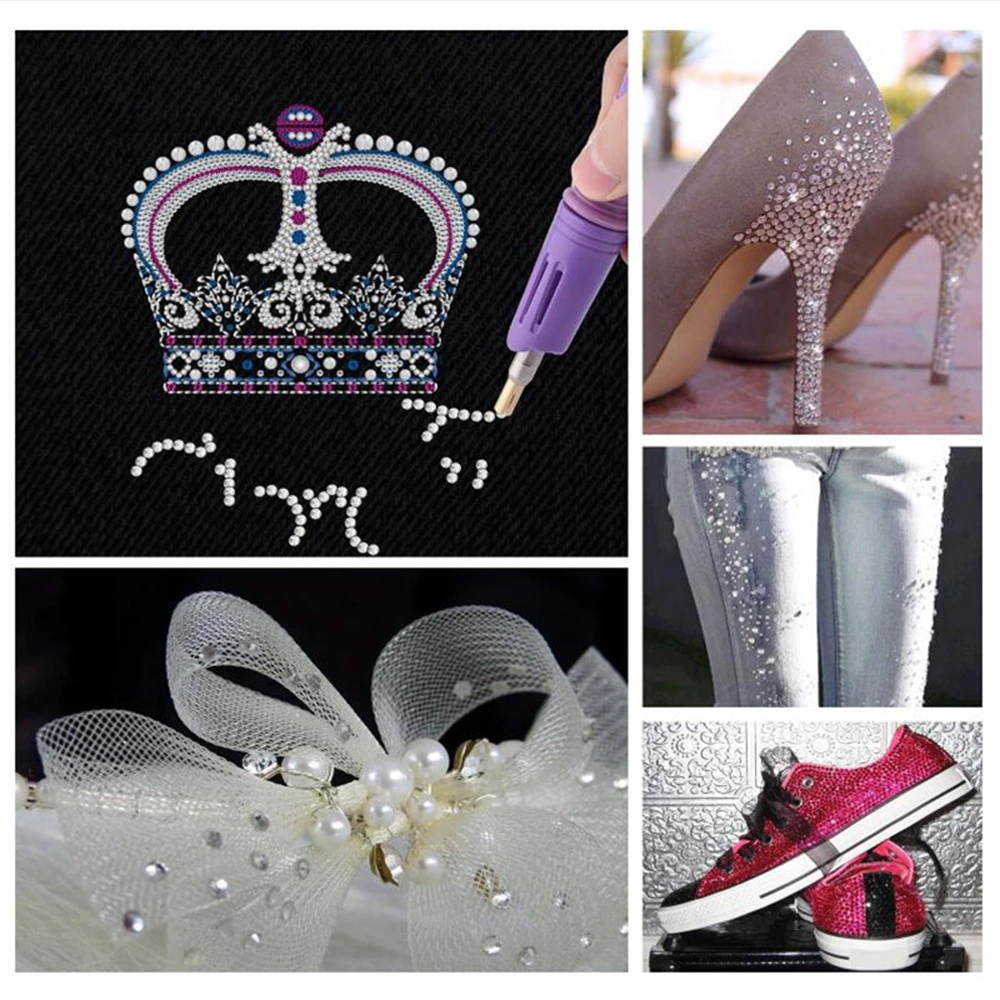 Hot Fix Applicator DIY Hot Rhinestone Crystal Machine Crafts on Clothes Shoes and Jeans