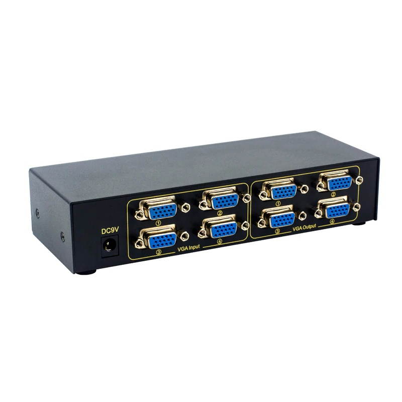 VGA Splitter Switch 4 Input 4 Output 4 Way Switcher Resolution Multi signal converter 1920x1440 FJ-404