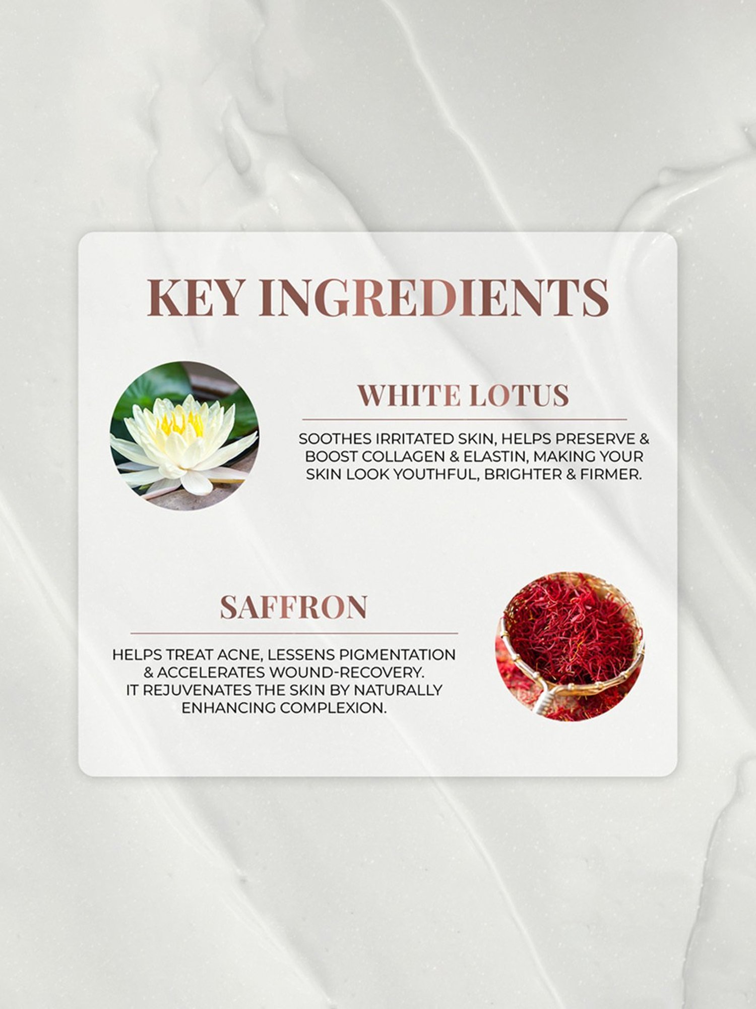 JUST HERBS White Lotus + Saffron Radiance Booster Cream with SPF-30+ - 50 gm