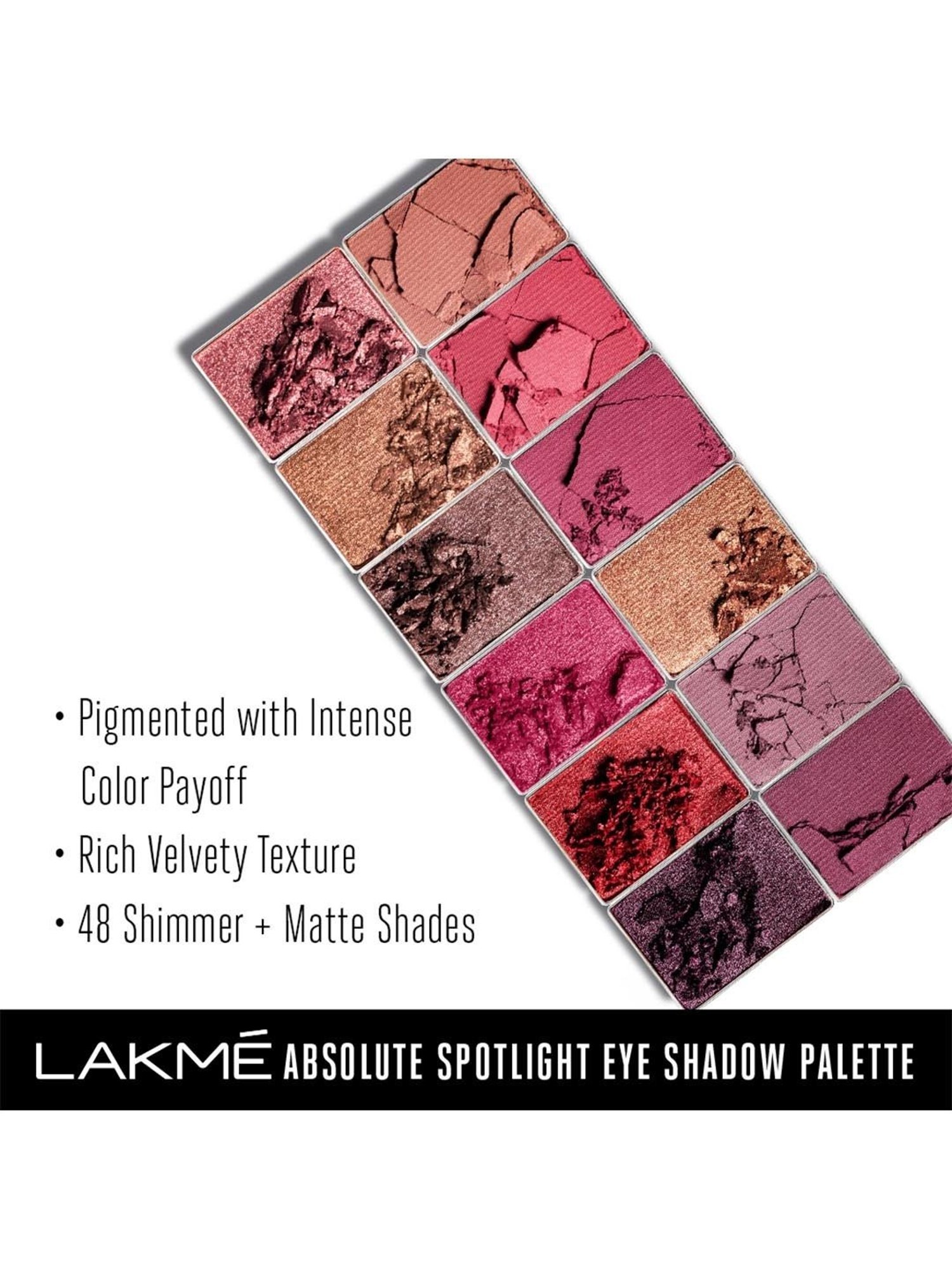 Lakme Absolute Spotlight Eye Shadow Palette Smokin Glam - 12 gm
