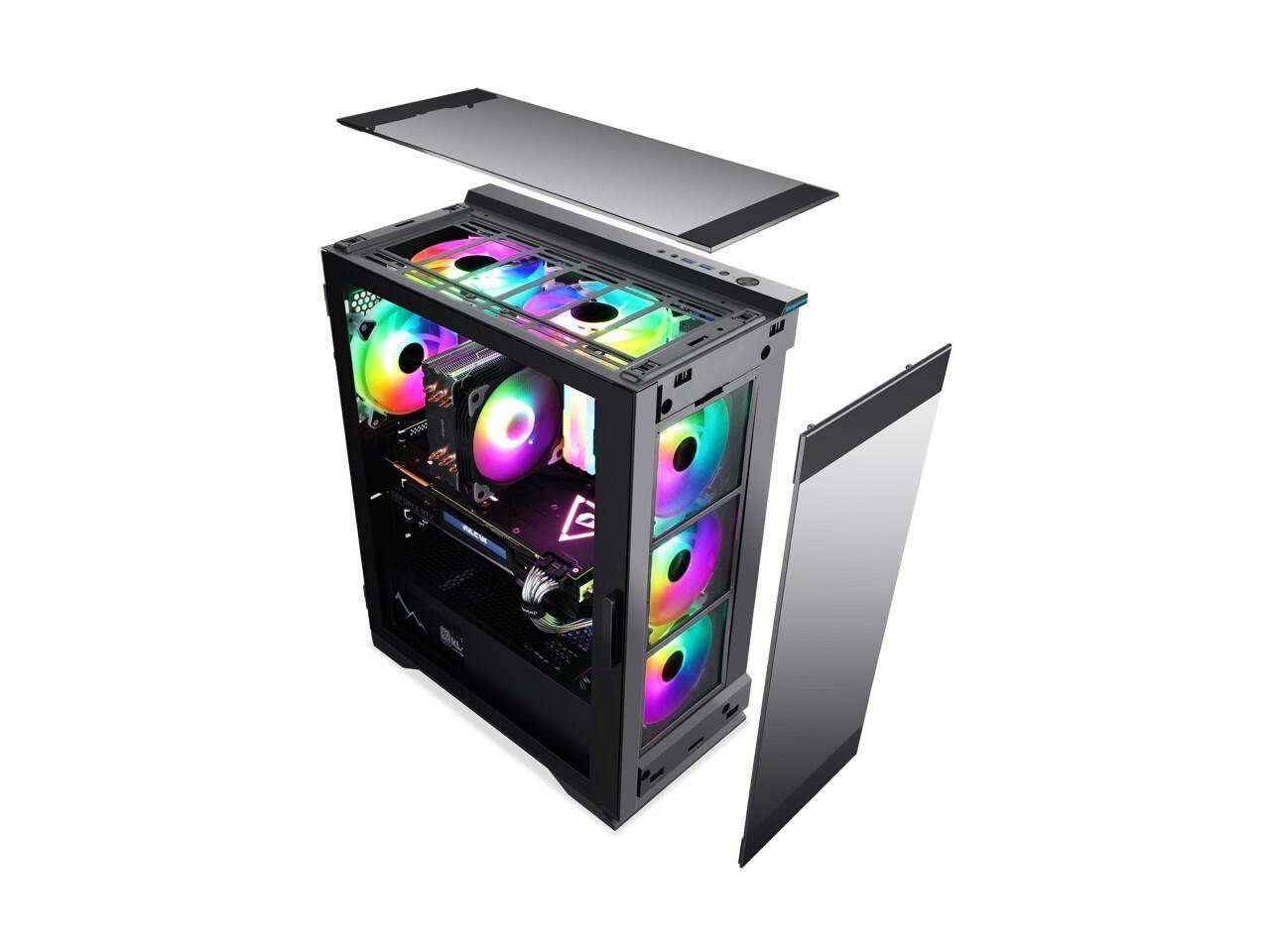 IPASON Gaming PC Desktop AMD Ryzen 9 5900X 3.70GHz, NVIDIA GeForce RTX 3080 Ti 12GB, 32GB DDR4 3600 RGB, 1TB NVMe Gen 4, 850W Gold PSU, 240MM AIO, 11AC WiFi, Windows 10 Home 64-bit