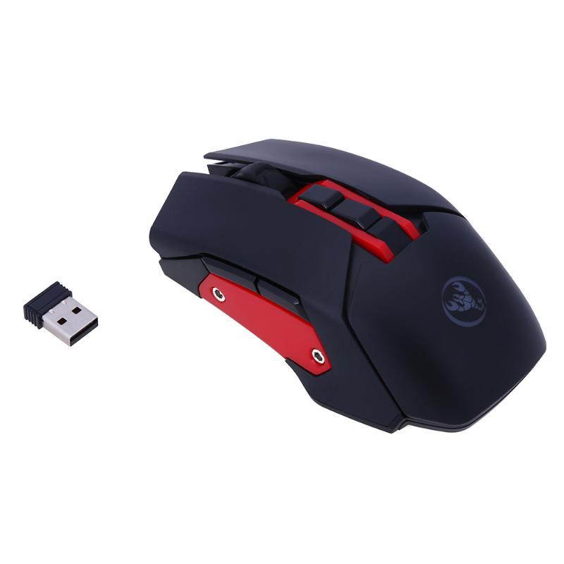 2.4GHz Wireless 5 Adjustable 1000/1600/2400/3200/4800 DPI Modes E-Sports 7 Buttons Colorful Backlight Gamers Gaming Mouse