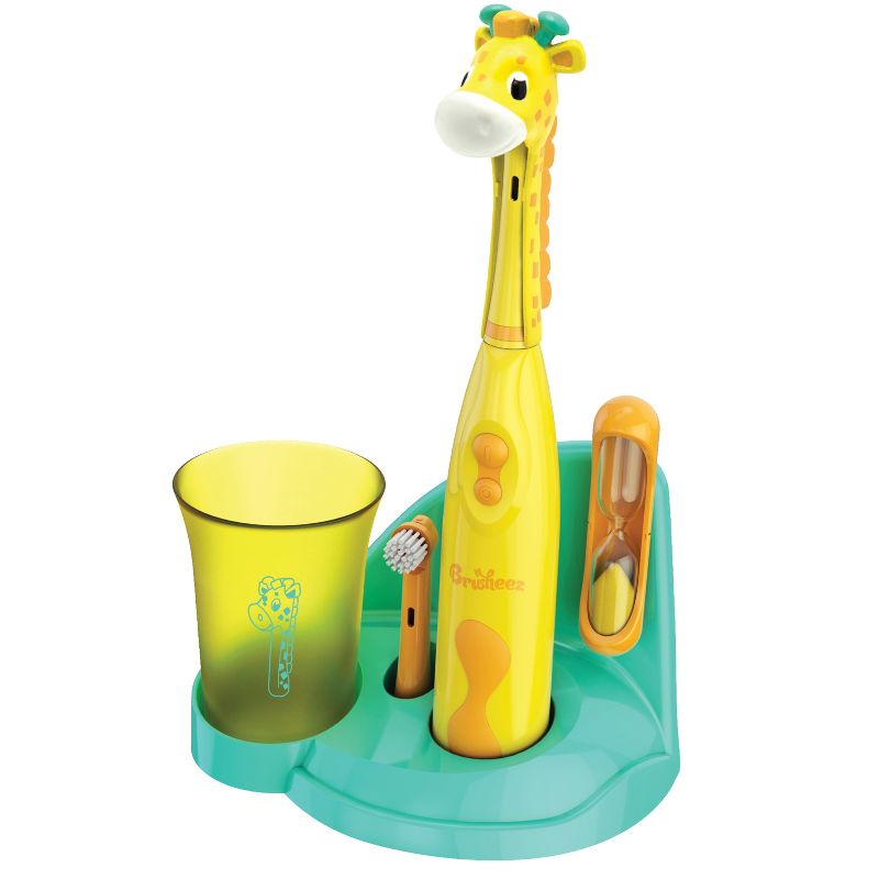 Brusheez Jovie the Giraffe Children's Electronic Kids Toothbrush Set