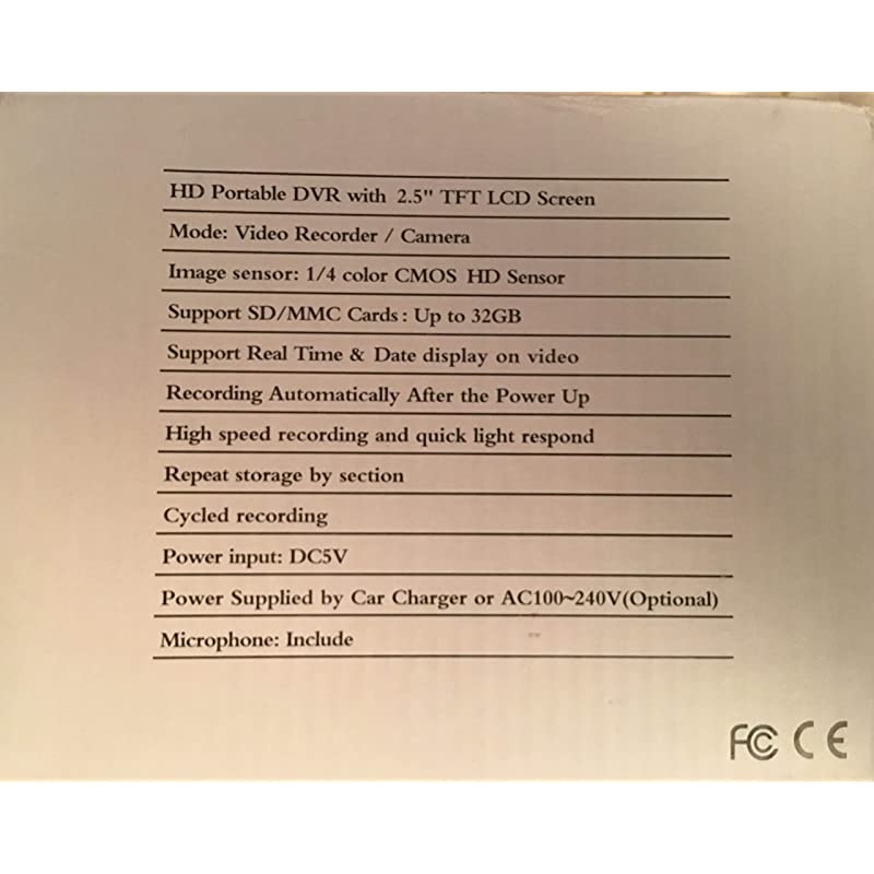 Portable DVR With 2.5" TFT LCD Screen Car Recorder New & Sealed @ Wholesaleoutletllc