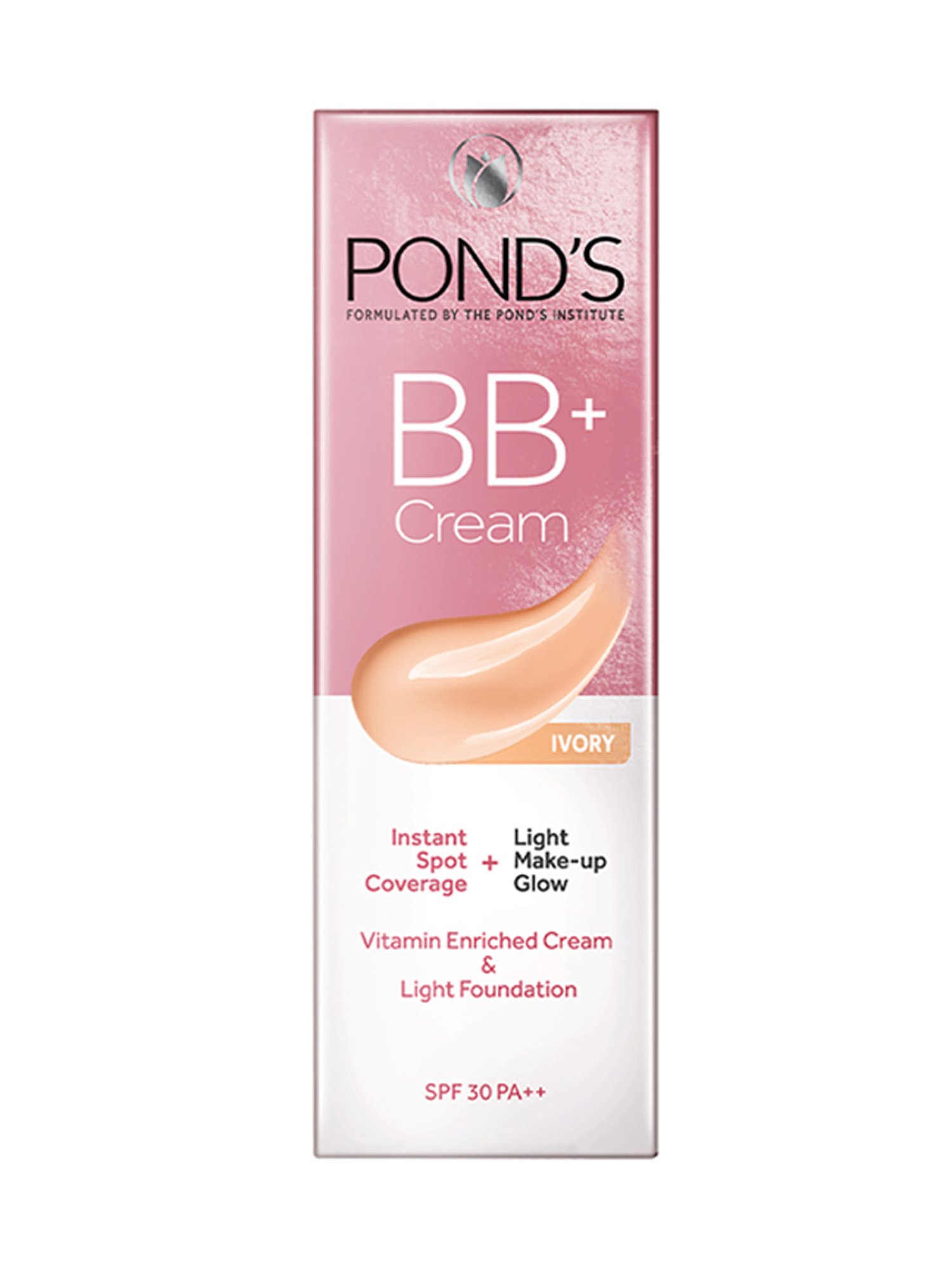 POND'S BB+ Cream Instant Spot Coverage + Light Make-Up Glow SPF 30 Ivory - 9 gm