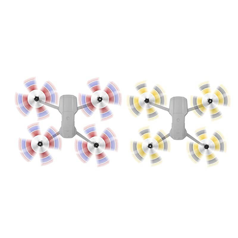 2 Pairs Mavic Air 2 7238F Propellers Low Noise Prop for DJI Air 2S / Air 2 Accessories (Blue & White)