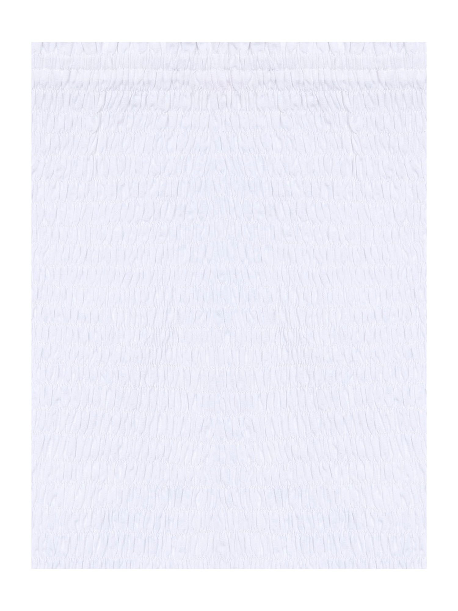 Budding Bees Kids White & Blue Floral Print Full Sleeves Crop Top with Skirt