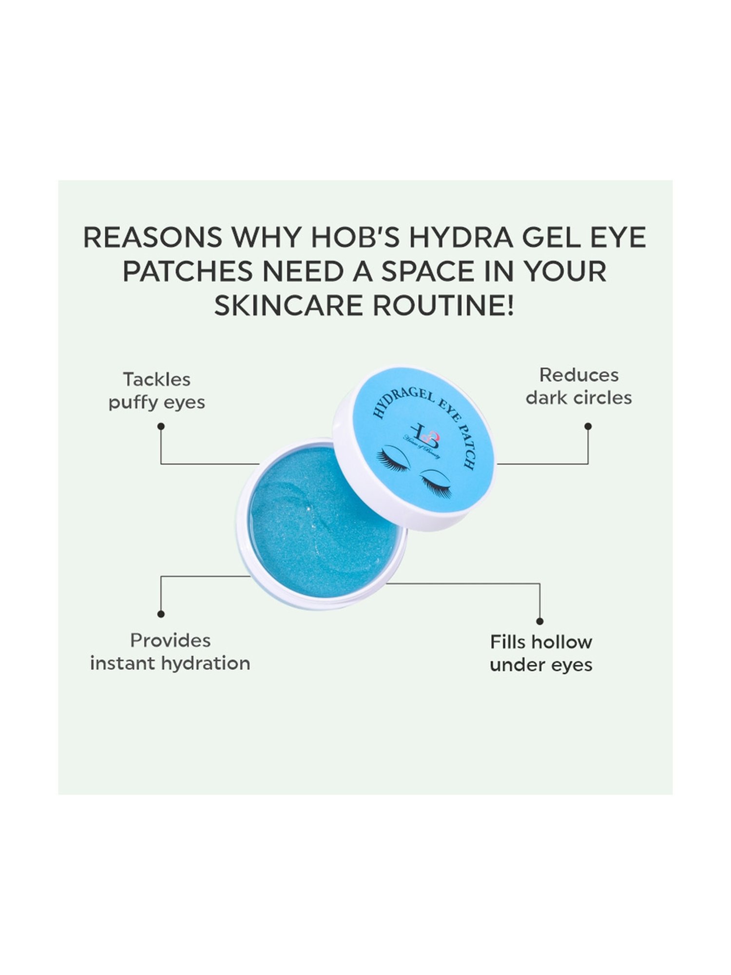 HofB- House of Beauty Hydragel Eye Patch - 172 gm