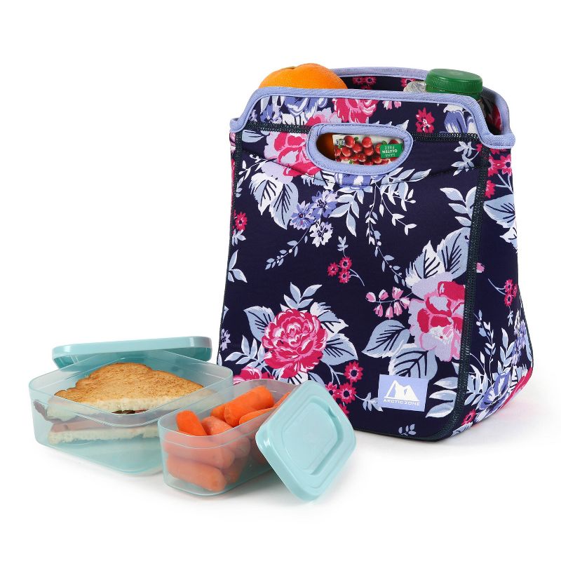 Arctic Zone Lunch Tote Set - Midnight Floral
