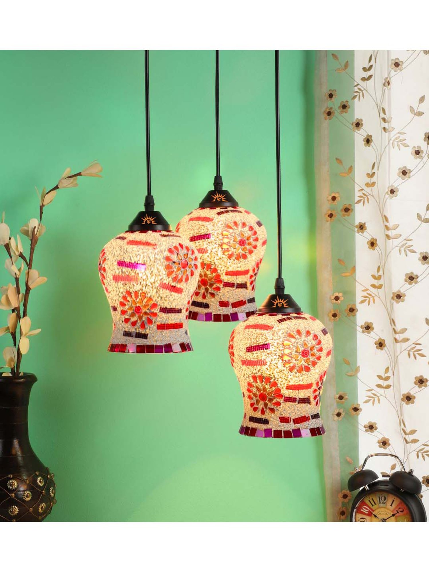 DecorativeRay White Hanging Light - Set of 1