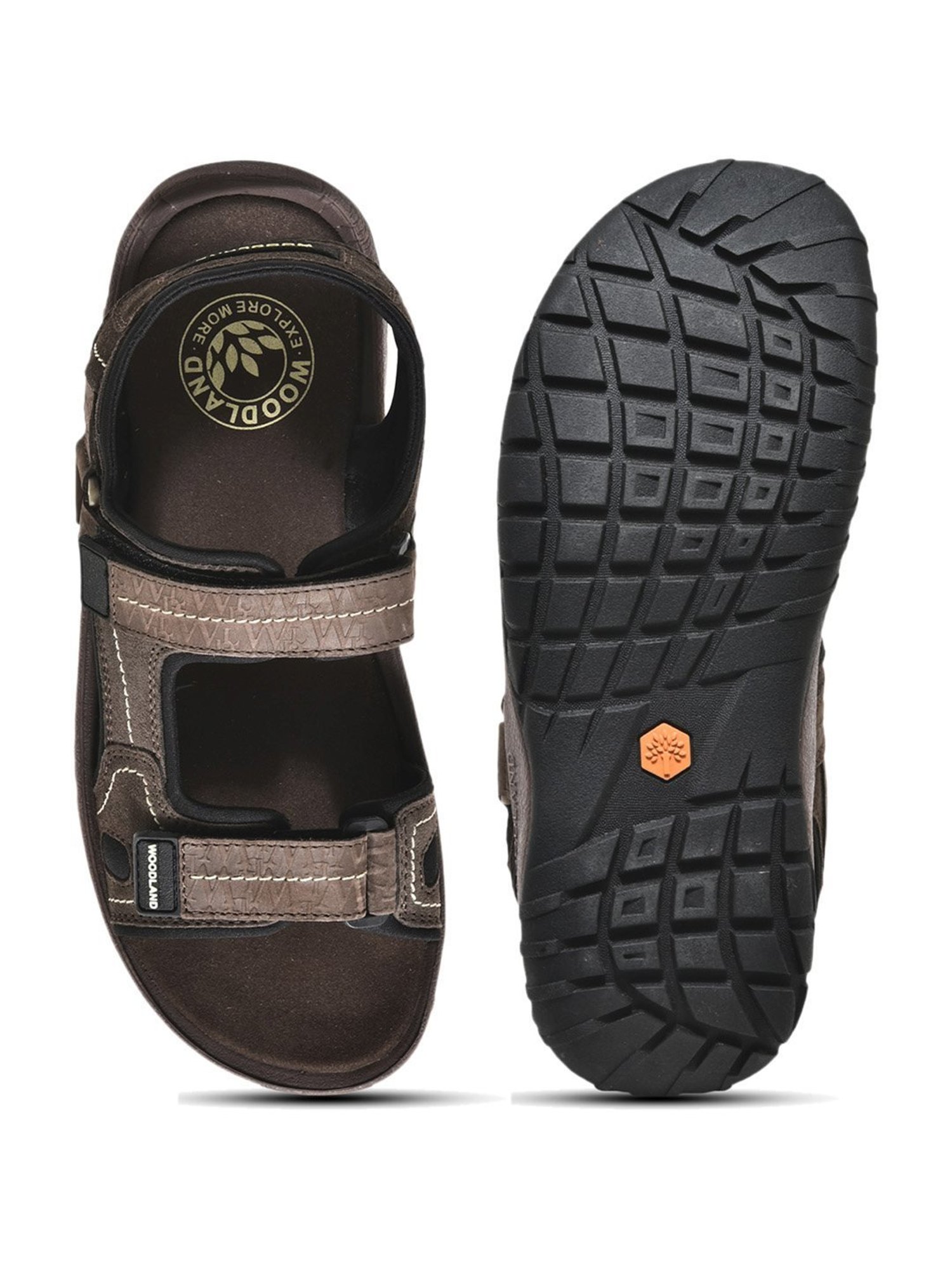 Woodland Men's Brown Floater Sandals