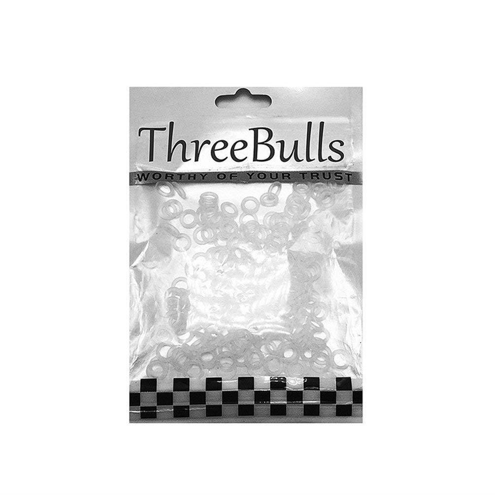 ThreeBulls 120Pcs Rubber O-Ring Switch Dampeners Keycap white For Cherry MX Key Switch Keyboards Dampers