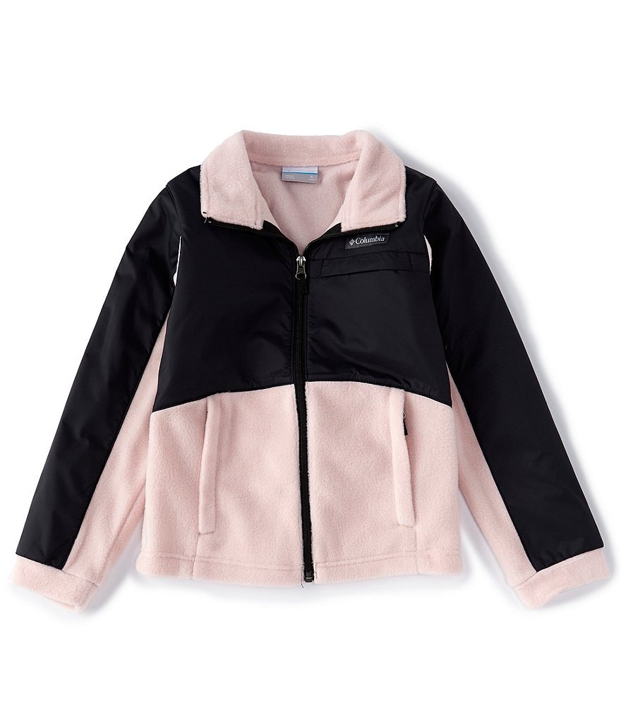 Columbia Big Girls 7-16 Benton III Fleece-Overlay Colorblock Jacket
