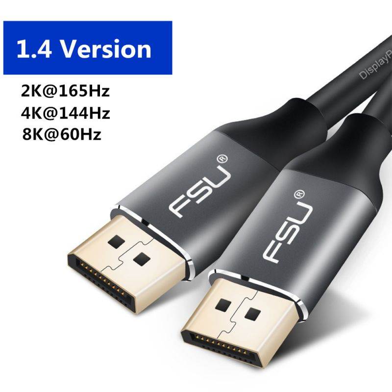 DisplayPort to DisplayPort Cable 6.6ft / 2M, DisplayPort 1.4 Cable Support 7680x4320 Resolution, 8K 60Hz, 4K 144Hz, High Speed 32.4Gbps, HBR3, DSC, HDR10, HDCP2.2