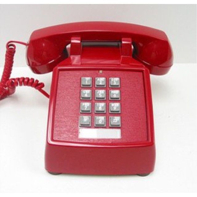 cortelco itt-2500-md-rd 250047-vba-20md desk valueline red