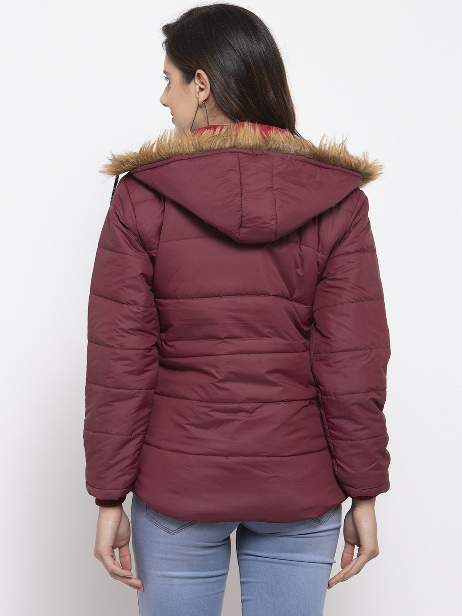VOXATI Maroon Regular Fit Jacket