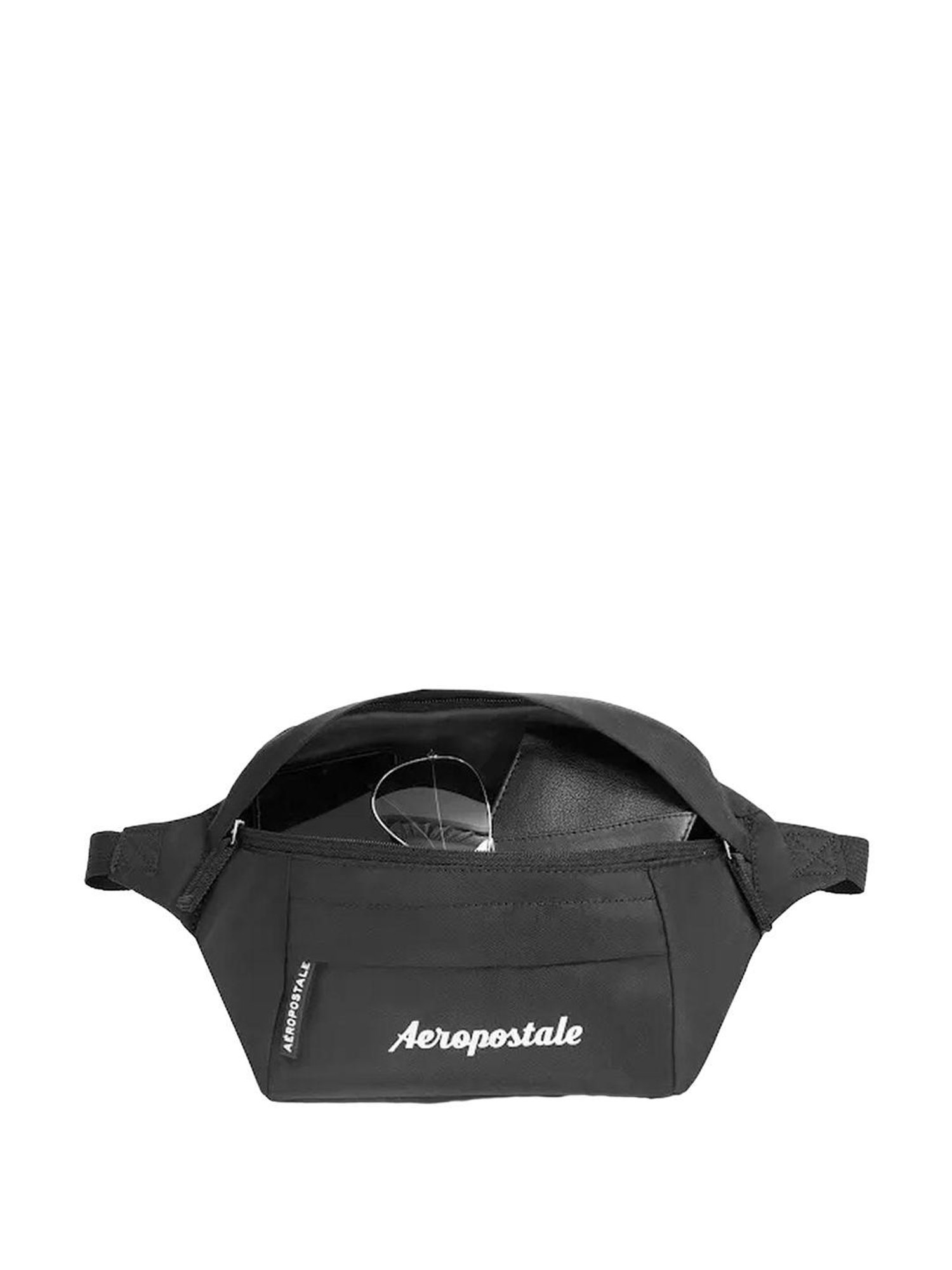 Aeropostale Arbor Black Solid Pouch