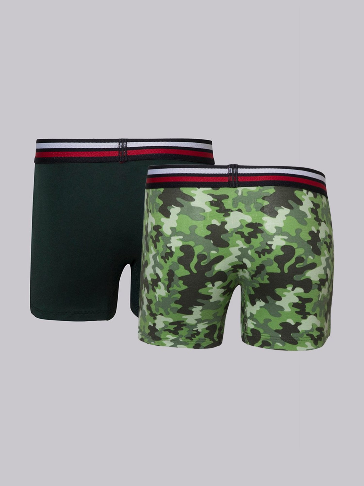 Van Heusen Boys Elastic Waistband And Ultra Soft - Trunks - Pack of 2 - PP05,AP05