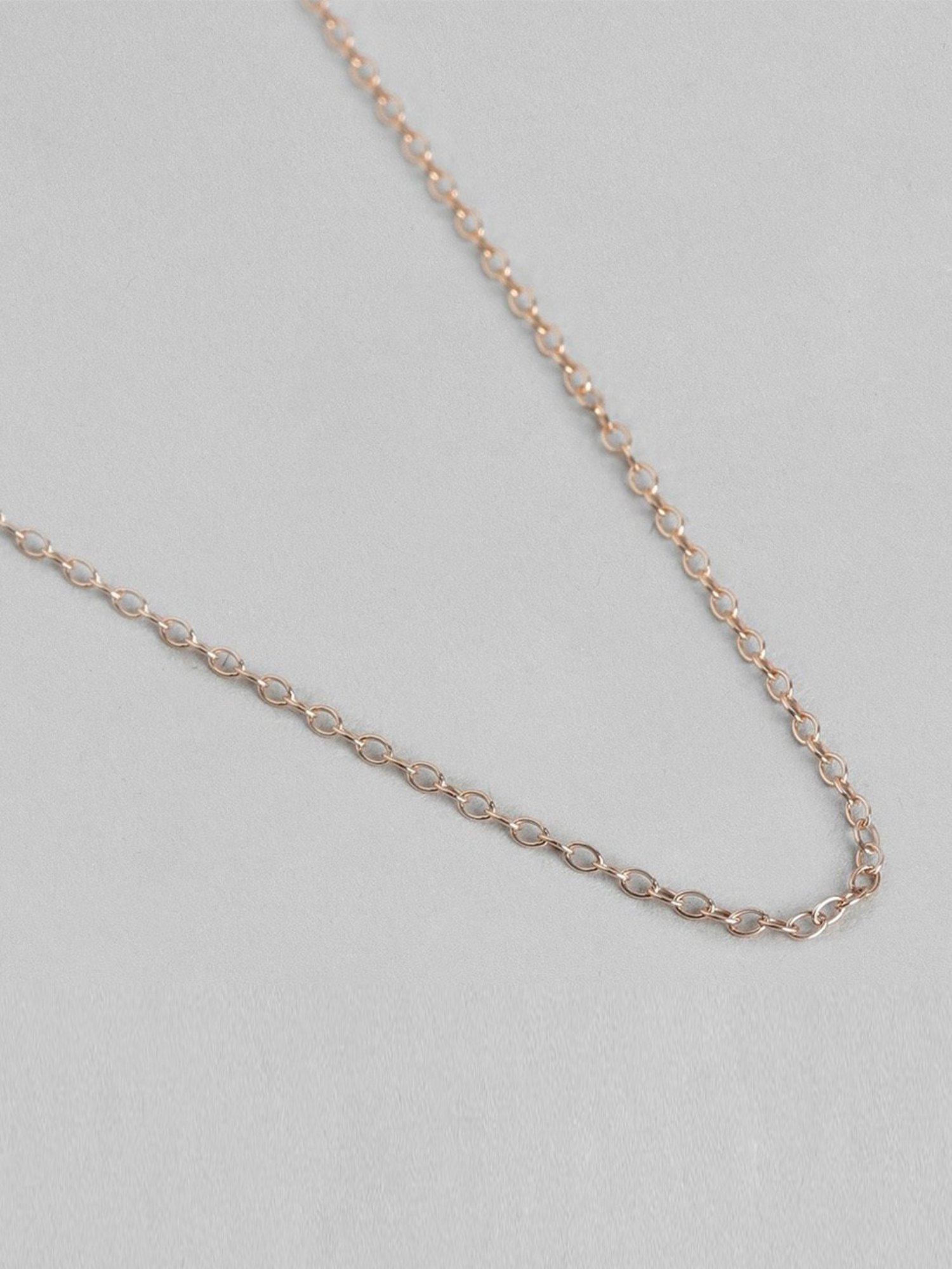 Zavya 92.5 Sterling Silver Rhodium-Plated Cable Chain for Women