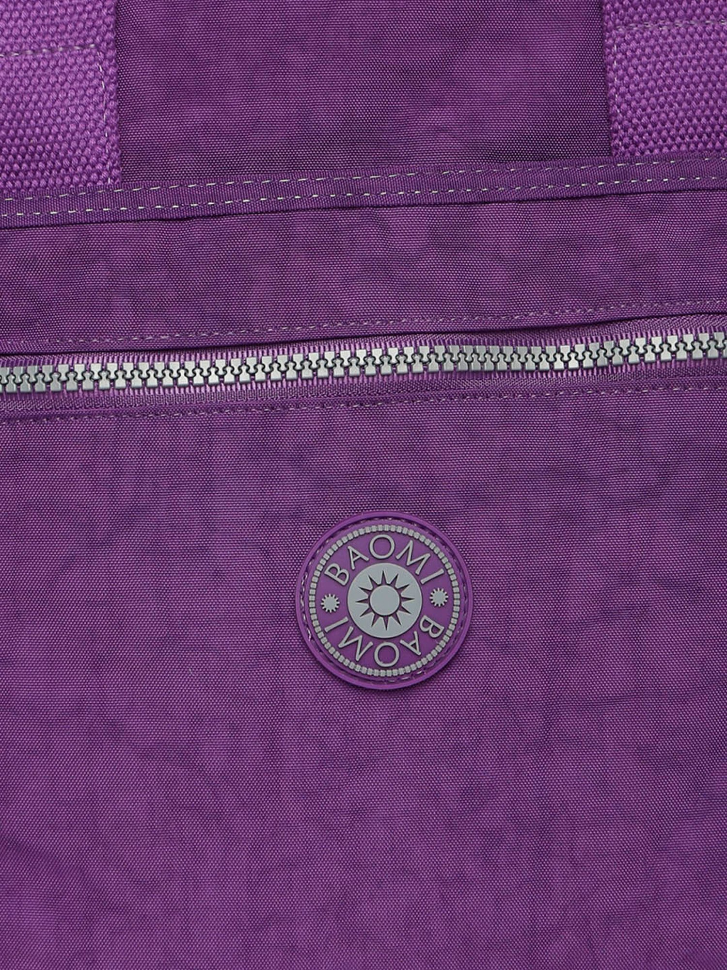 Baomi Purple Solid Medium Handbag