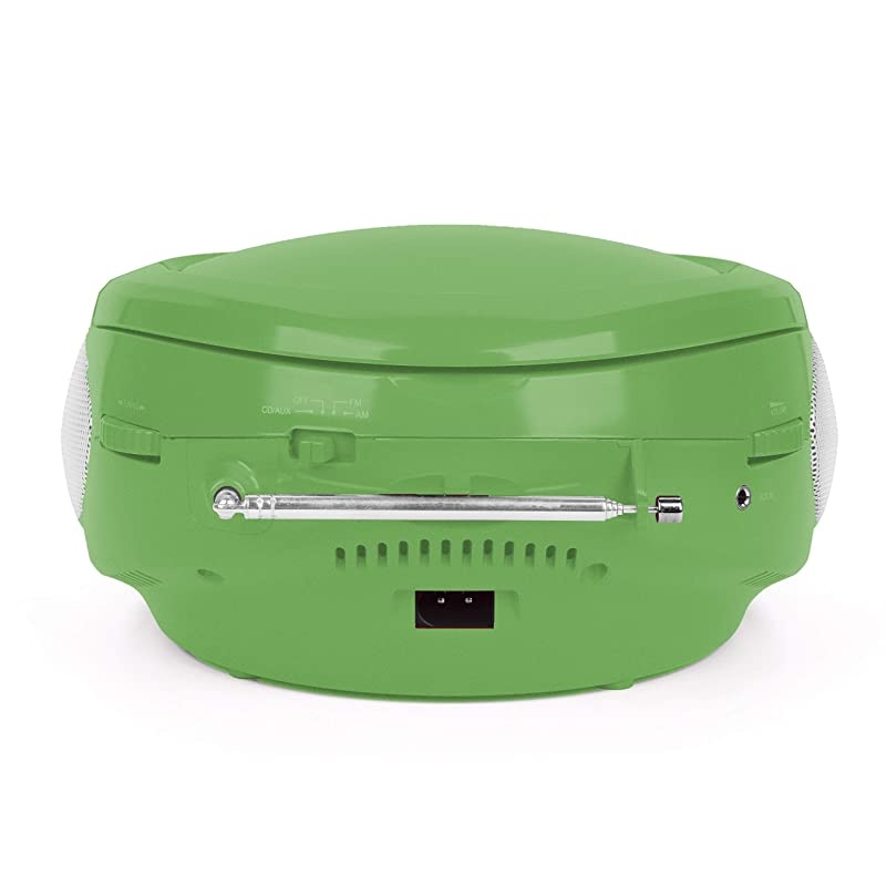 Portable CD Player with AM FM Radio Potable radios Boom Box with Aux Linein Green