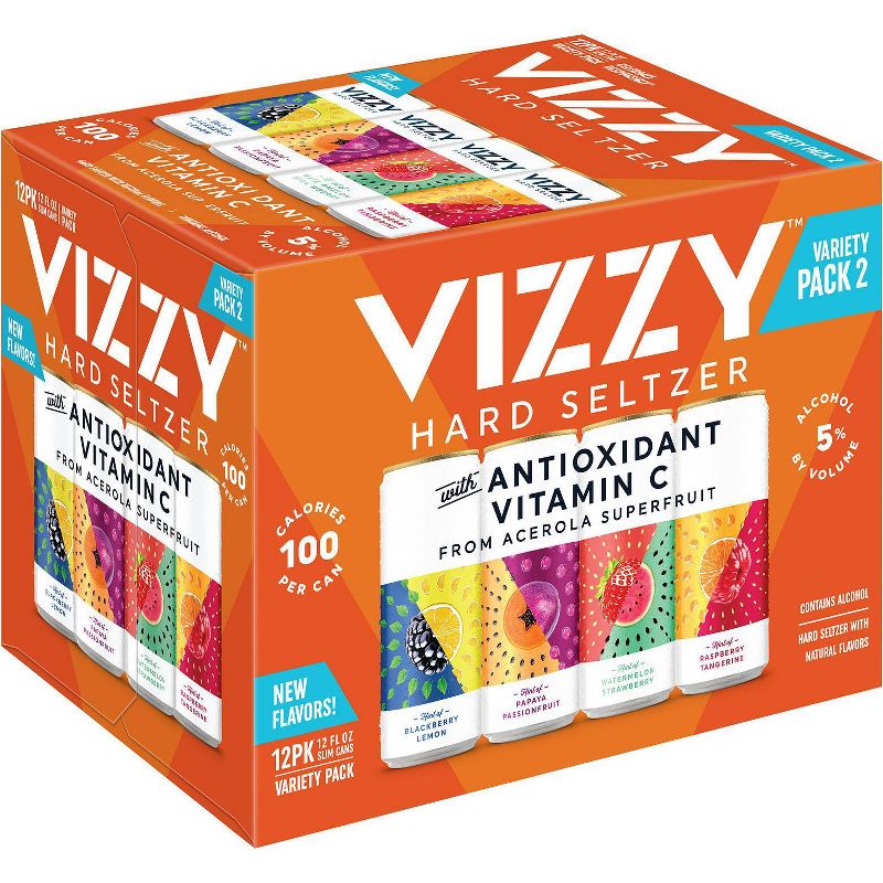 VIZZY Hard Seltzer Variety Pack #2 - 12pk/12 fl oz Slim Cans