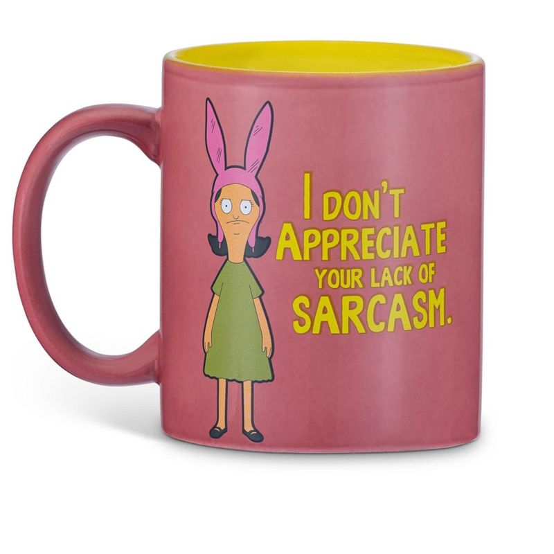 Surreal Entertainment Bob's Burgers Louise Belcher Sarcasm 12oz Coffee Mug