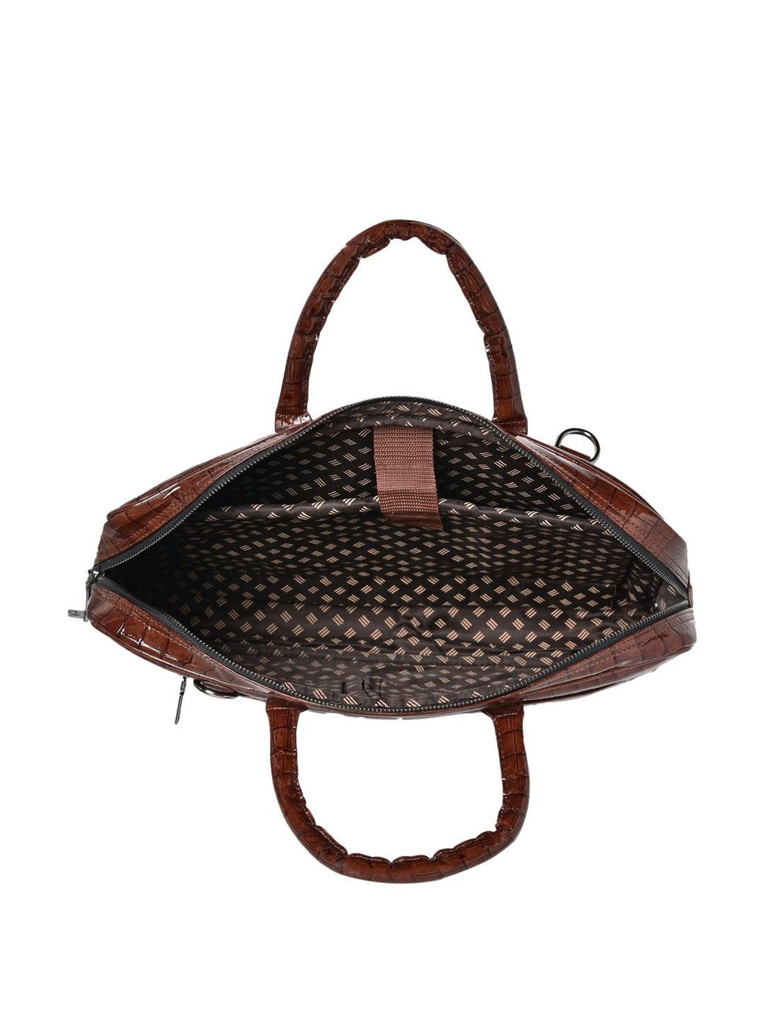 Arista Vault Brown PU Medium Laptop Messenger Bag