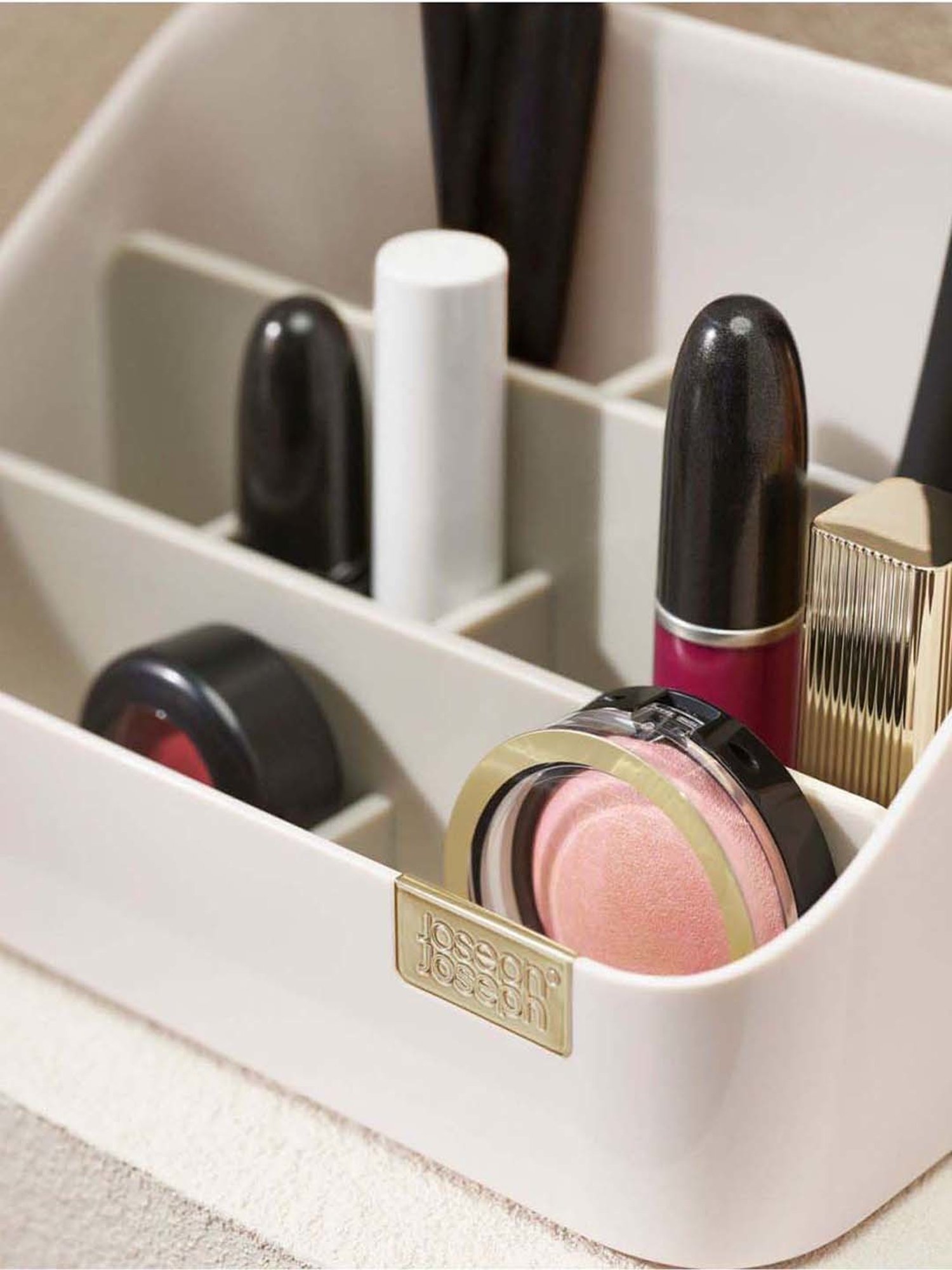 Joseph Joseph White Plastic Cosmetic Organiser