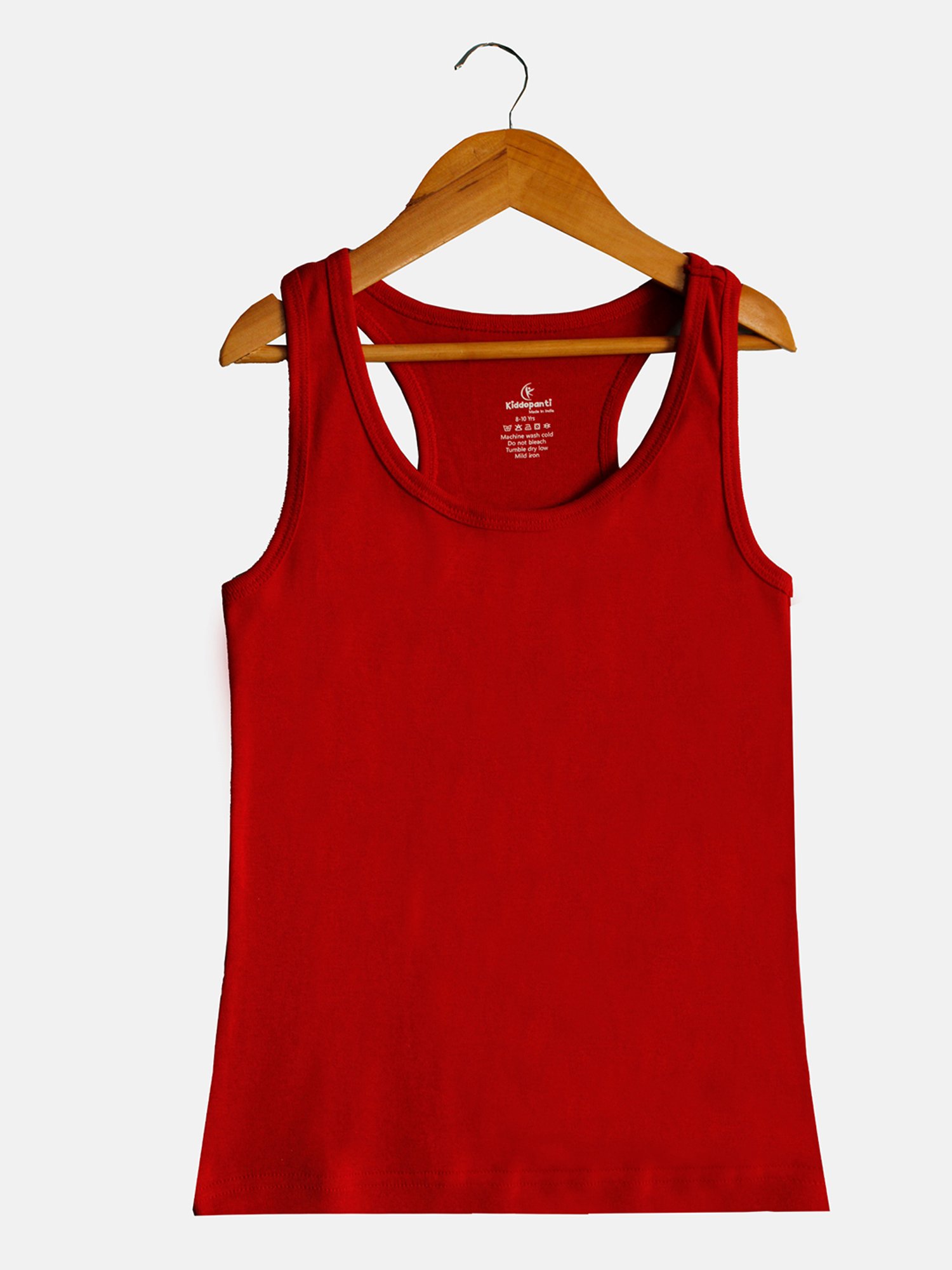 Kiddopanti Kids Black & Pink Solid Camisole (Pack Of 2)