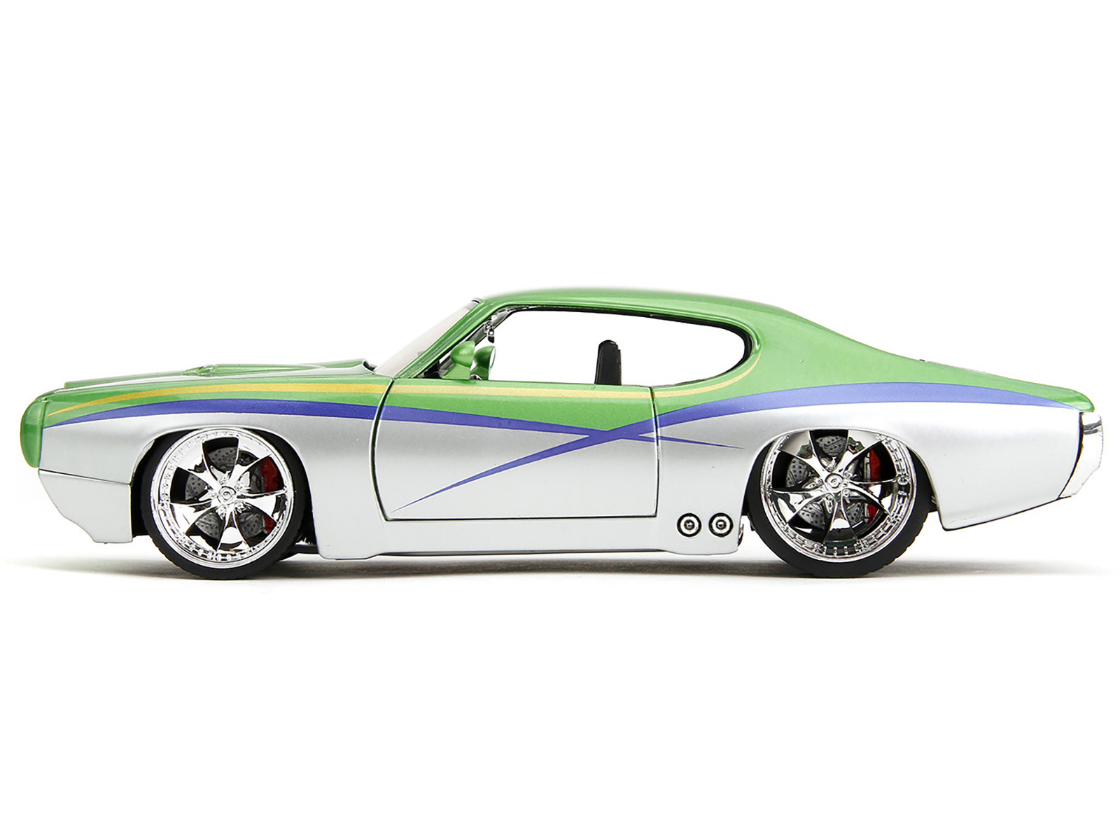 1967 Pontiac Bonneville Tyrol Blue Metallic with Blue Interior Limited Edition to 200 pieces Worldwide 1/43 Model Car by Goldvarg Collection