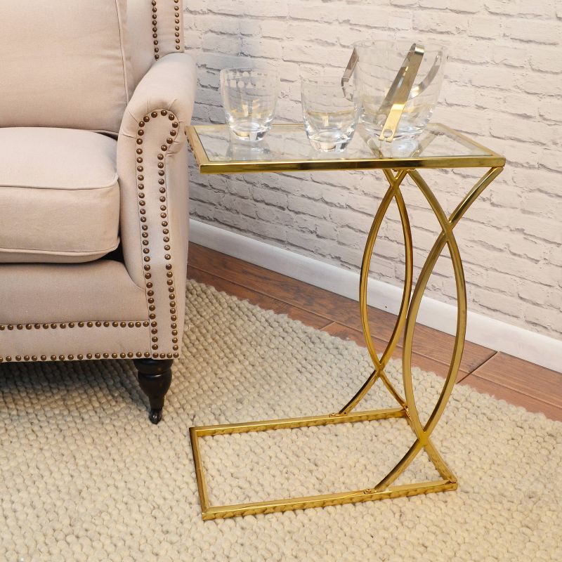 Cressida C Accent Table Gold - Carolina Chair & Table