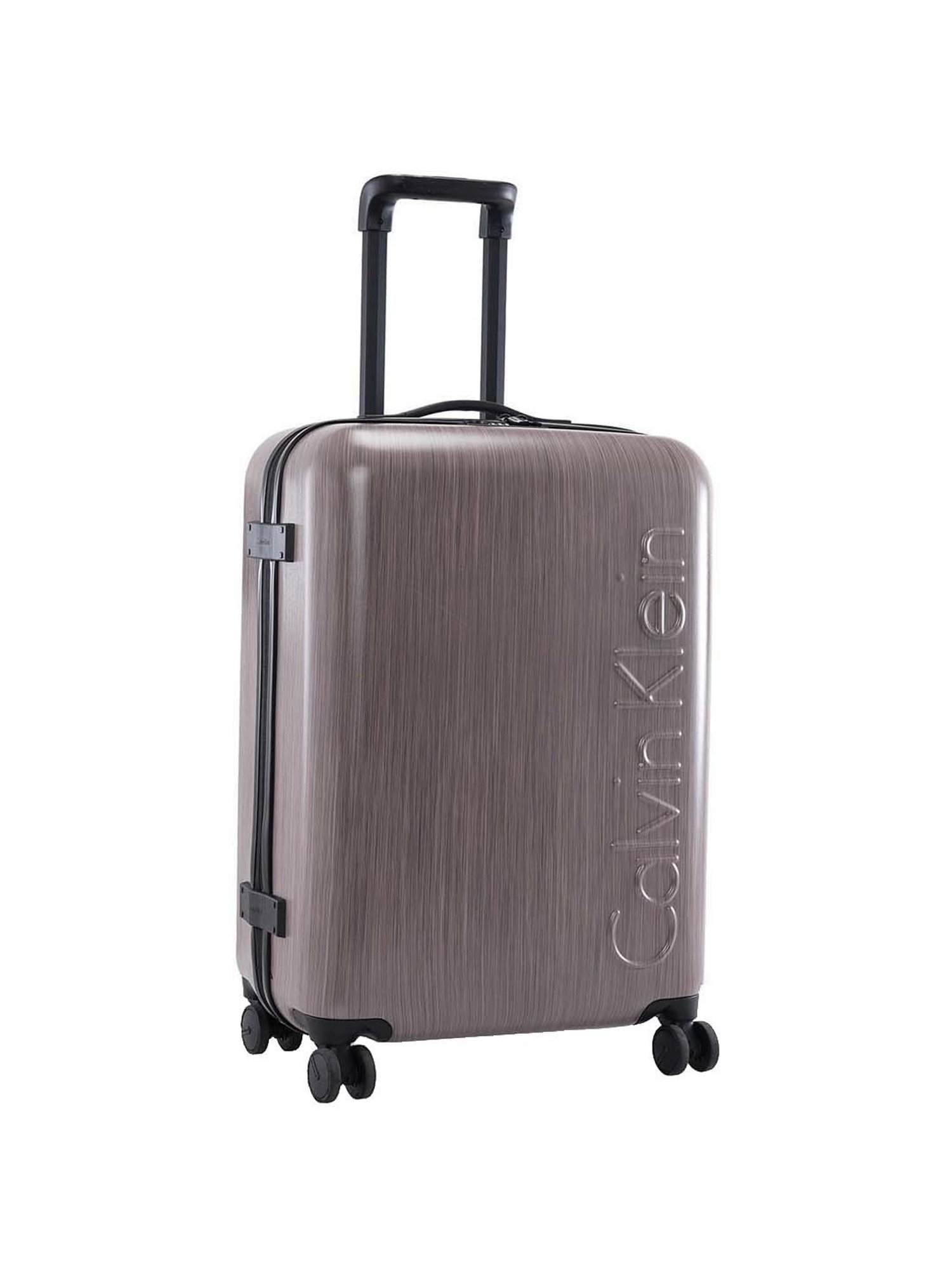 Calvin Klein Southampton Rose Gold Polycarbonate Hard Medium Trolley - 24 cms