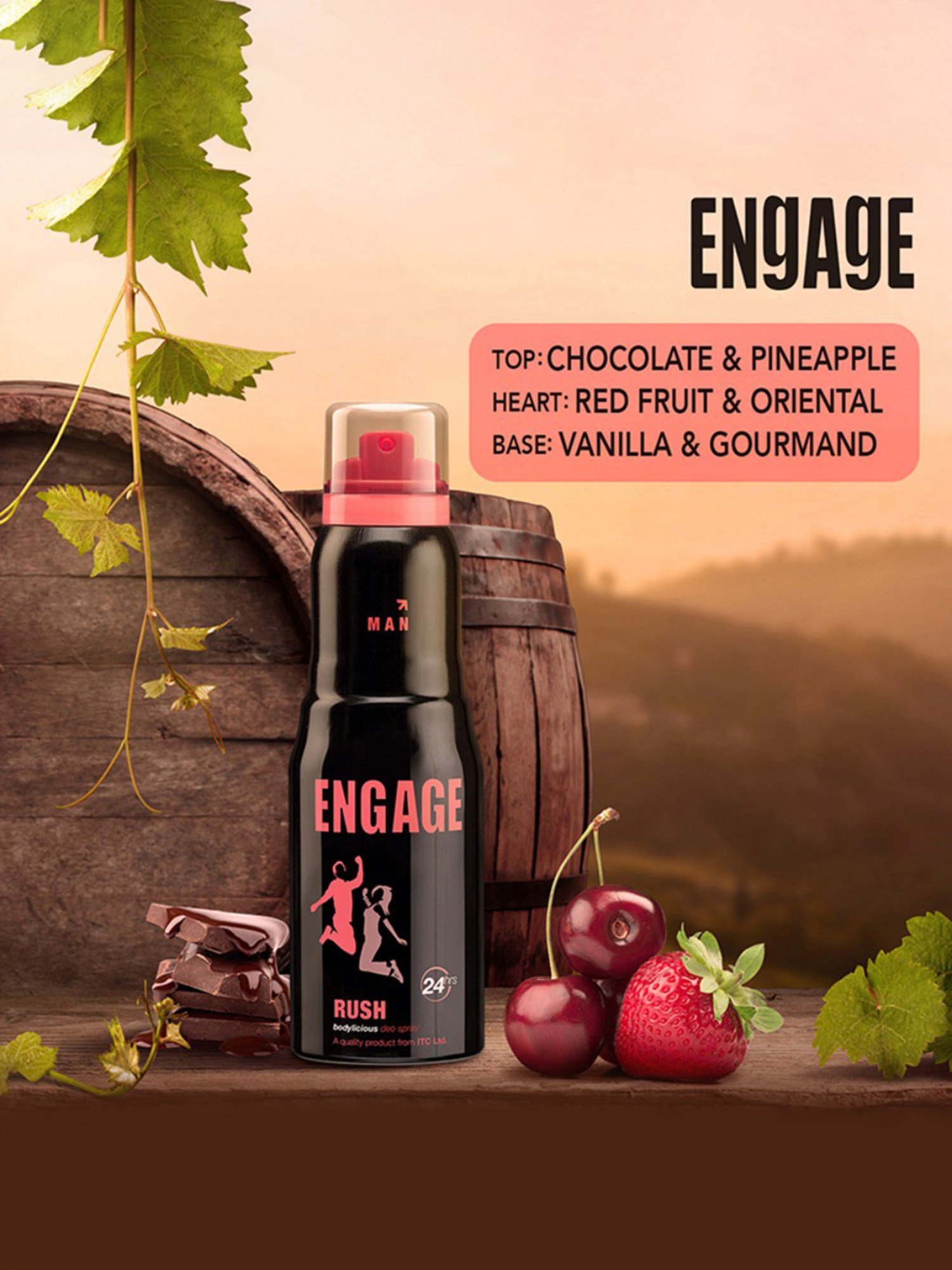 Engage Rush Deodorant for Men - 150 ml