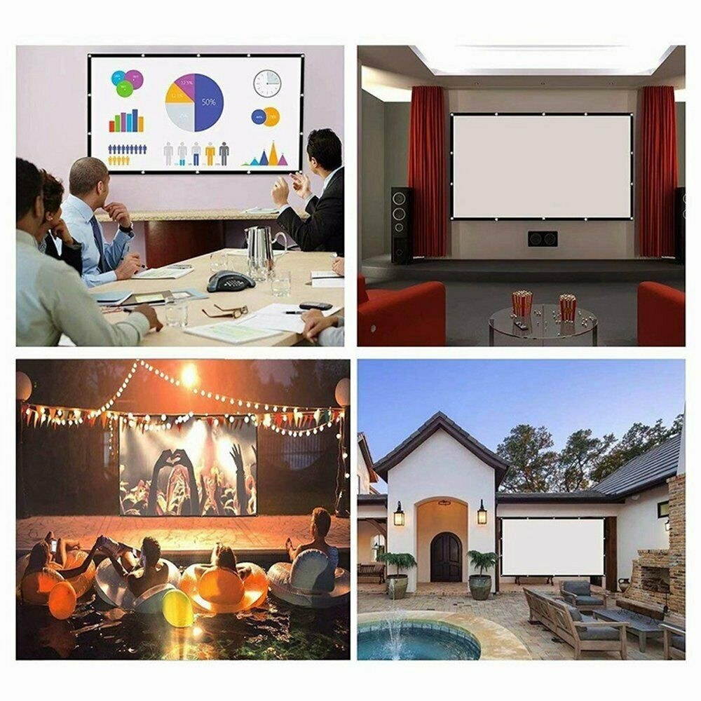 Full HD 1080P LED Smart Home Theater Projector 7000Lumen 3D Video HDMI Dustproof