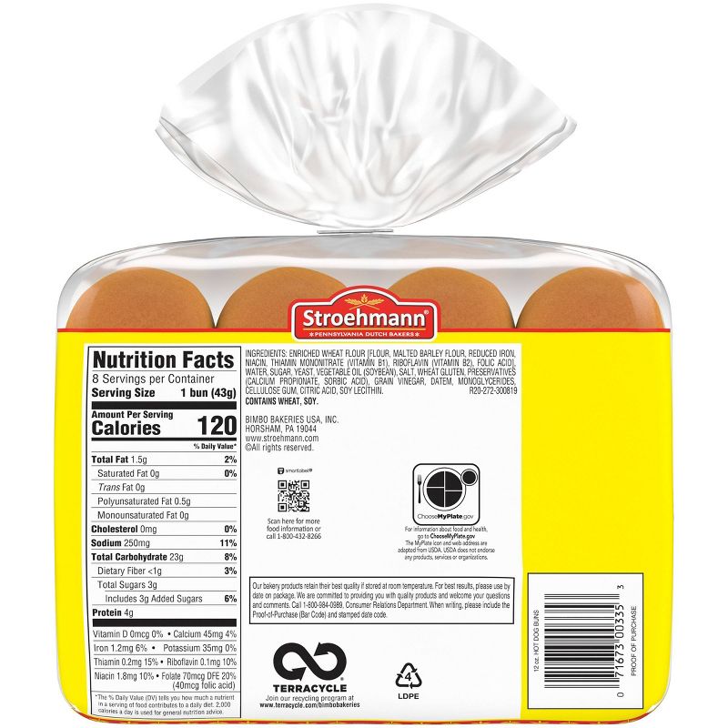 Stroehmann Hot Dog Buns - 11oz