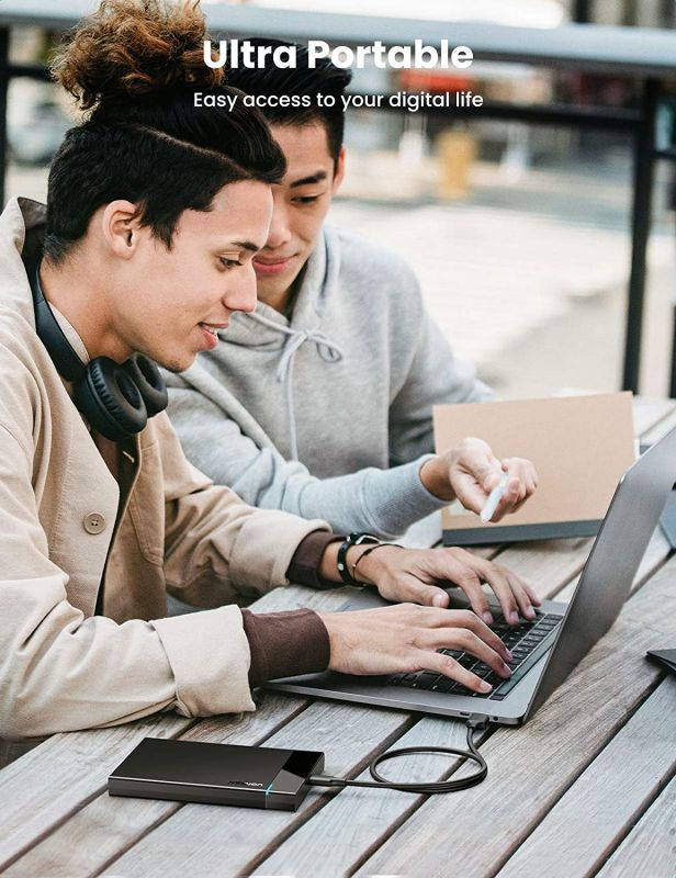 Wanmingtek Hdd Case Sata To Usb 3.0 External Hard Drive Case Enclosure with Cable for 2.5 Inch SSD SATA Interface 5Gbps HDD Case Compatiable for WD, Seagate, Toshiba, Samsung, Hitachi