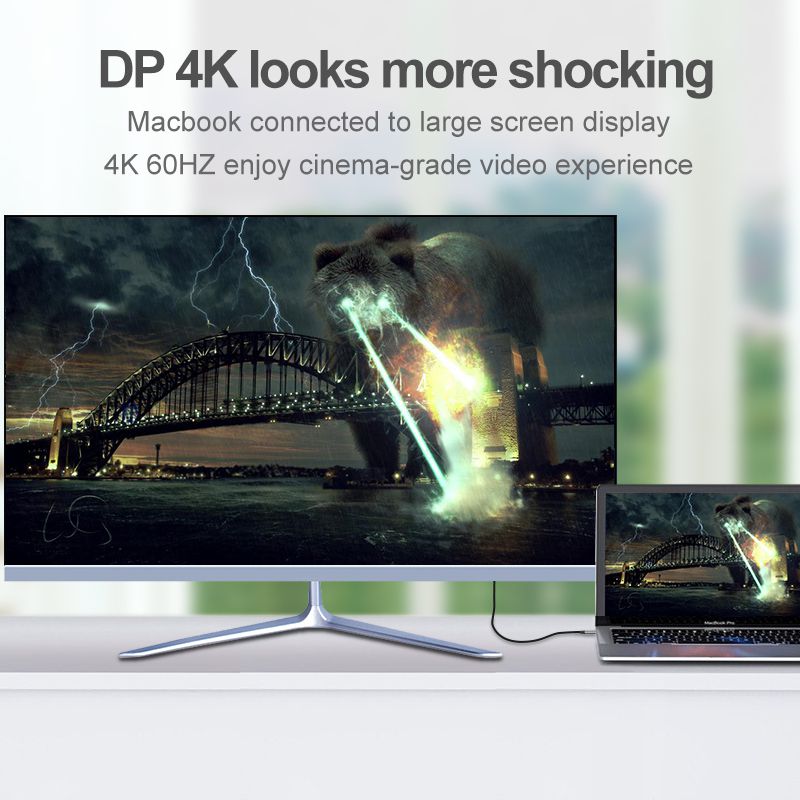 Type C to HDMI, USB C to HDMI Cable 4K@60Hz HDMI Cable 4K USB Type C to HDMI Cable 6 Ft 1.8M HDMI Adapter Cable Compatible with All Devices of USB Type C HDMI