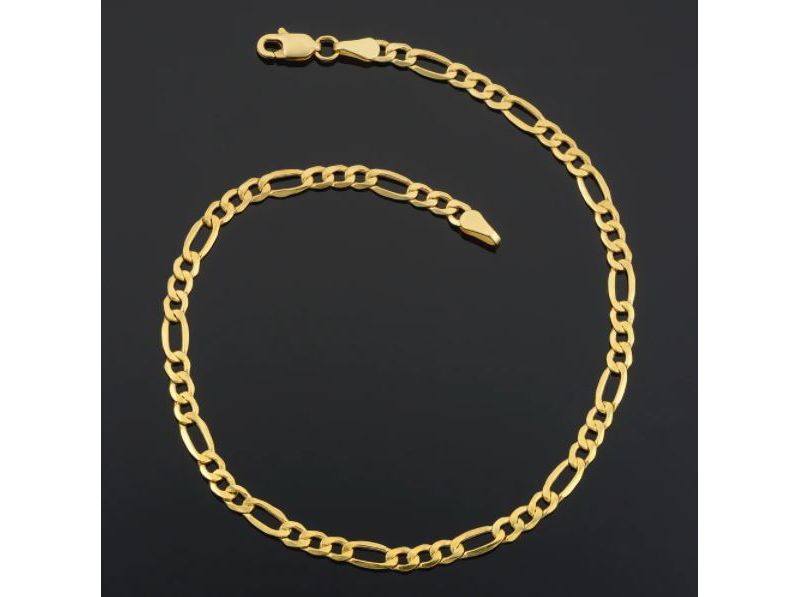 Pompeii3 10k Yellow Gold 3.5-millimeter Figaro Bracelet