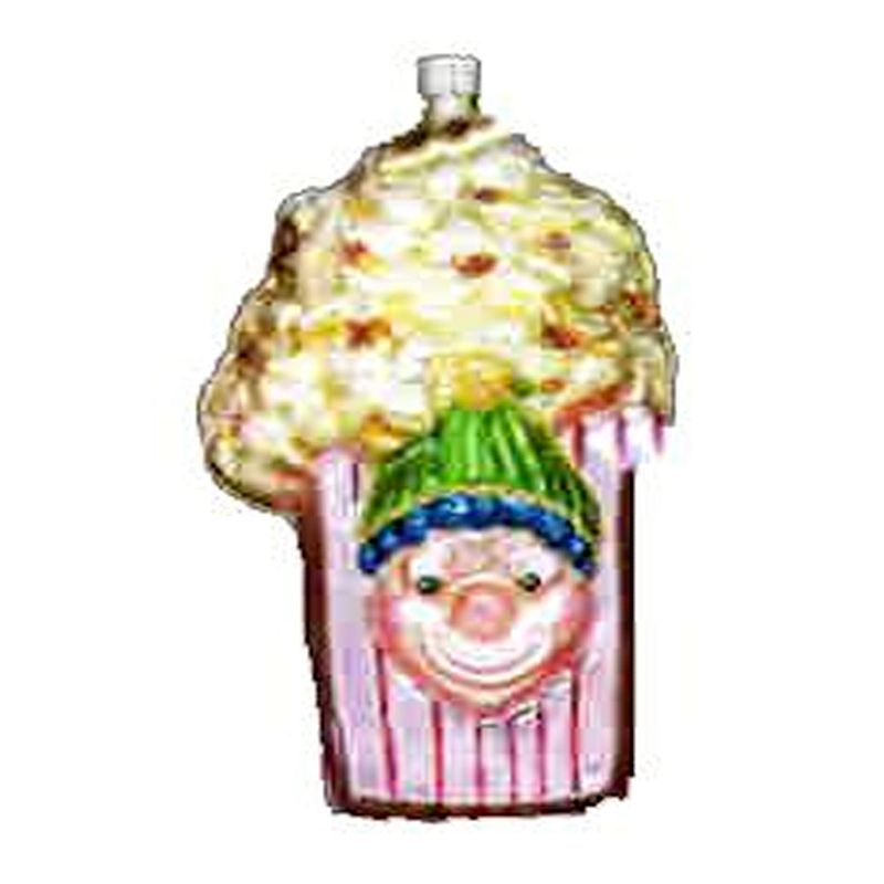 Larry Fraga Popcorn Box Circus Clown Movie Ornament  -  Tree Ornaments