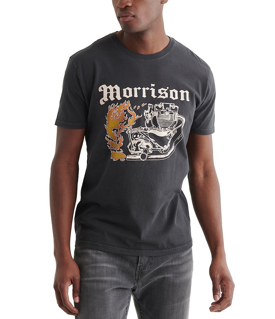 Lucky Brand Short-Sleeve Flammed Morrison Graphic Tee