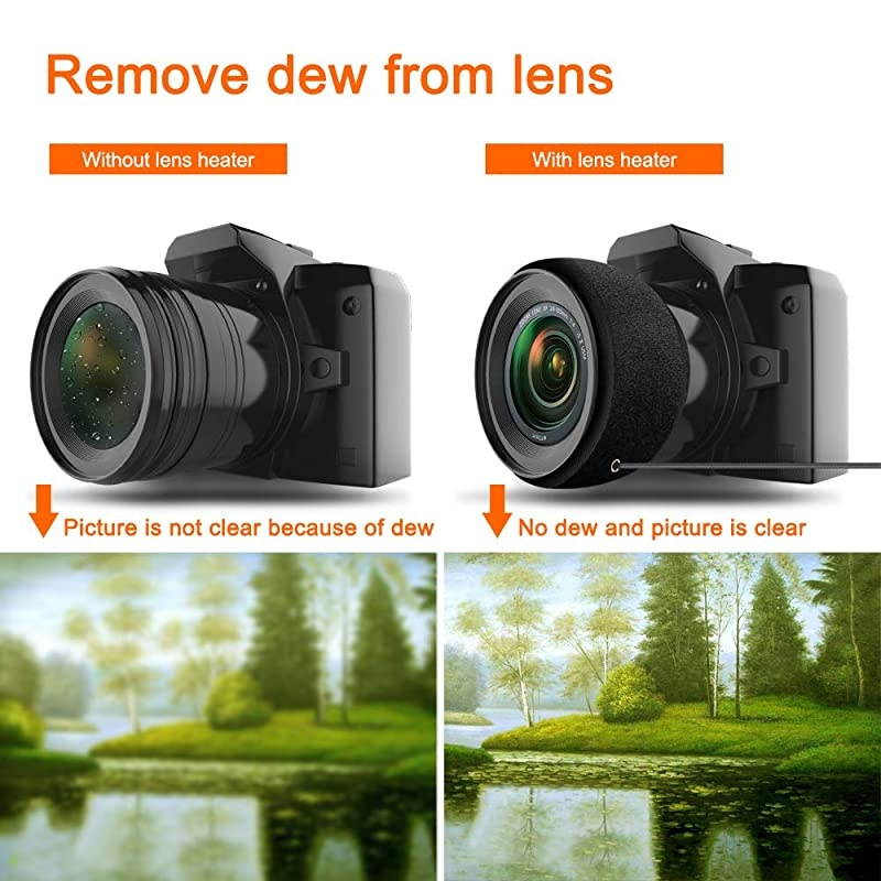 Heater Warmer Dew Heater with Temperature Regulator Strip for Ice Fog Universal Camera Telescopic Bottle Heating(Hot-3)