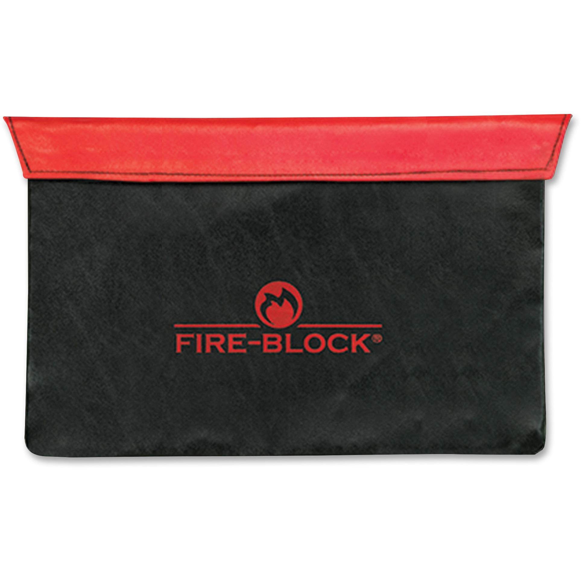 MMF 2320421D0407 Fire-Block Document Portfolio, 15 1/2 X 10 X 1/2, Red/Black