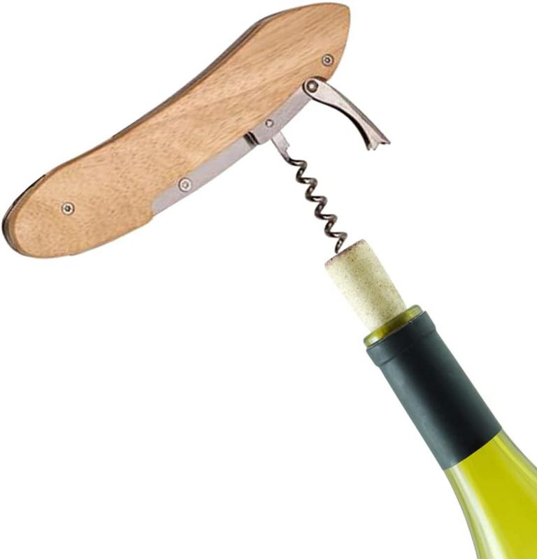 5 in 1 Multifunction BBQ Grill Tool Set, Stainless Steel Spatula, Fork, Basting Brush Cork Screw Camping Accessories for Outdoor Barbecue Camping Grill Cooking Utensils Set, Men Grilling Accessories